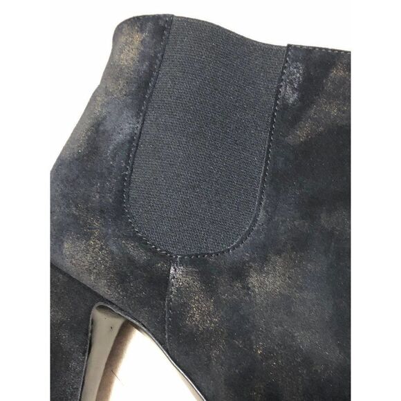 CHANEL CC Womens Heels Ankle Boots Booties Black Leather Size 38 - Picture 4 of 11